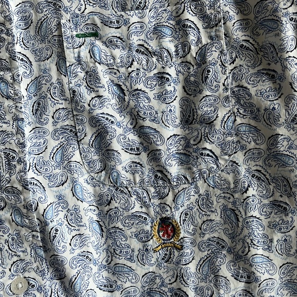 Casual button down shirt. Tommy Hilfiger paisley. 100% cotton. - Picture 4 of 4